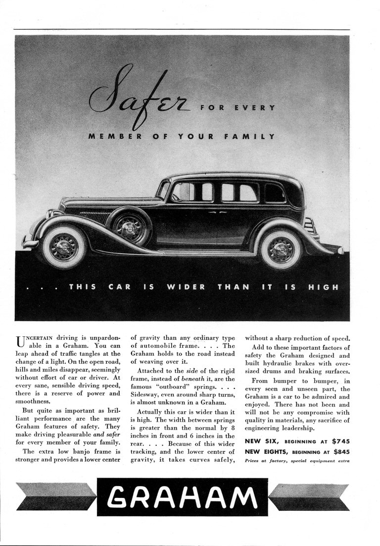 1933 Graham-Paige Auto Advertising
